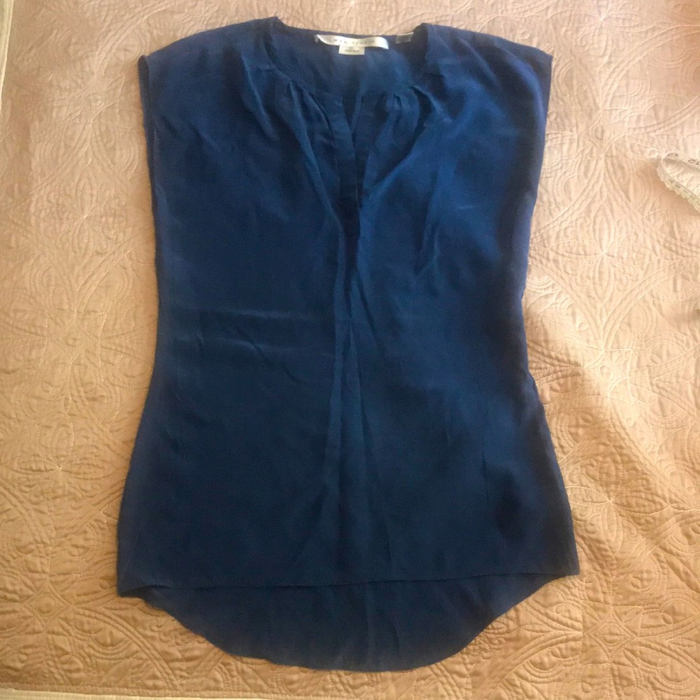 Sleeveless 100% Silk Blouse